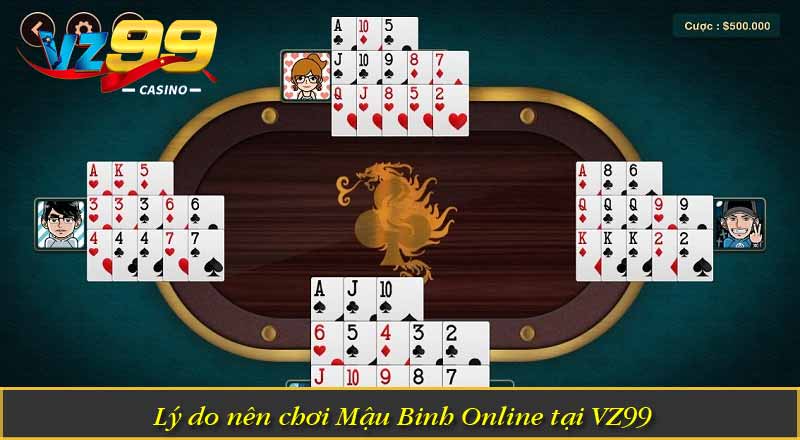 Mậu Binh Online vz99 – Game Đấu Trí Hấp Dẫn, Ring Quà Khủng 1 Lý do nên chơi Mậu Binh Online tại VZ99